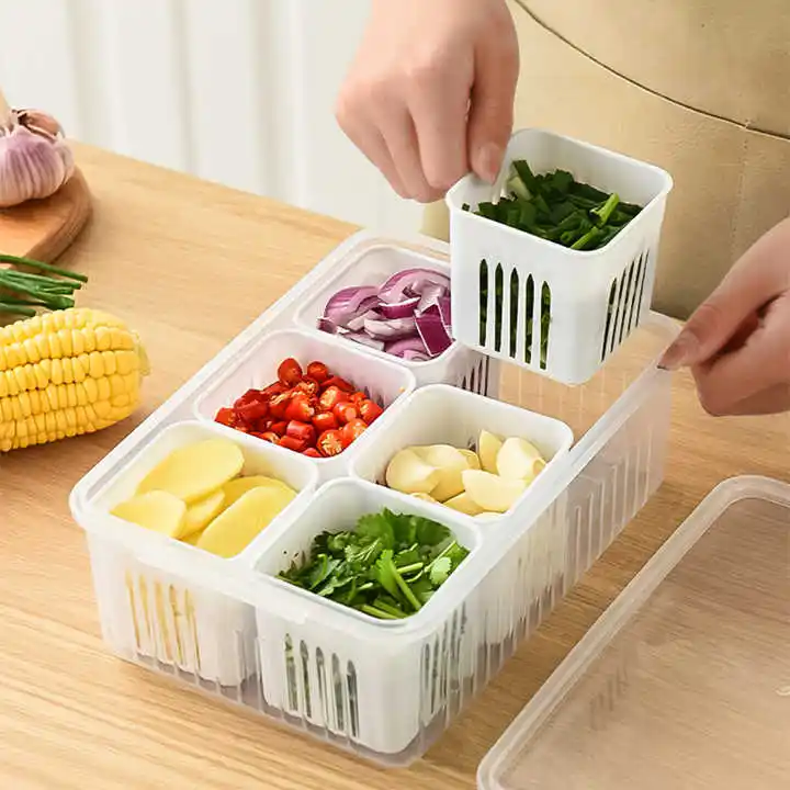 6 Grid Fridge Storage Box