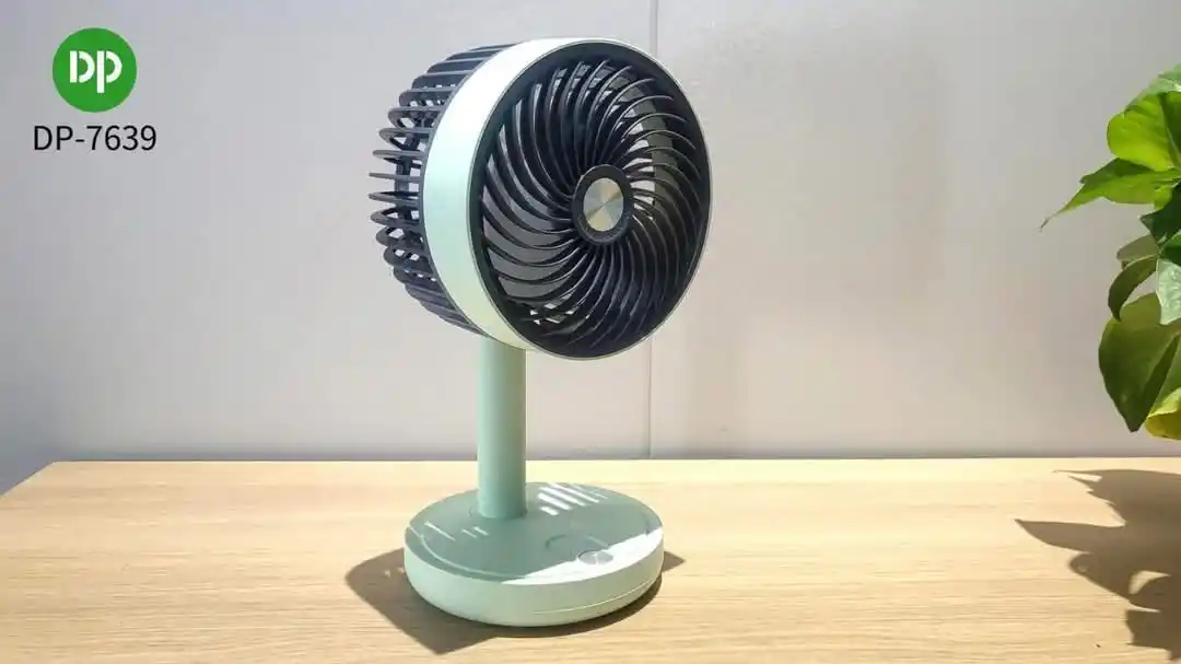 DP 7639 Model Rechargeable Portable Table Fan