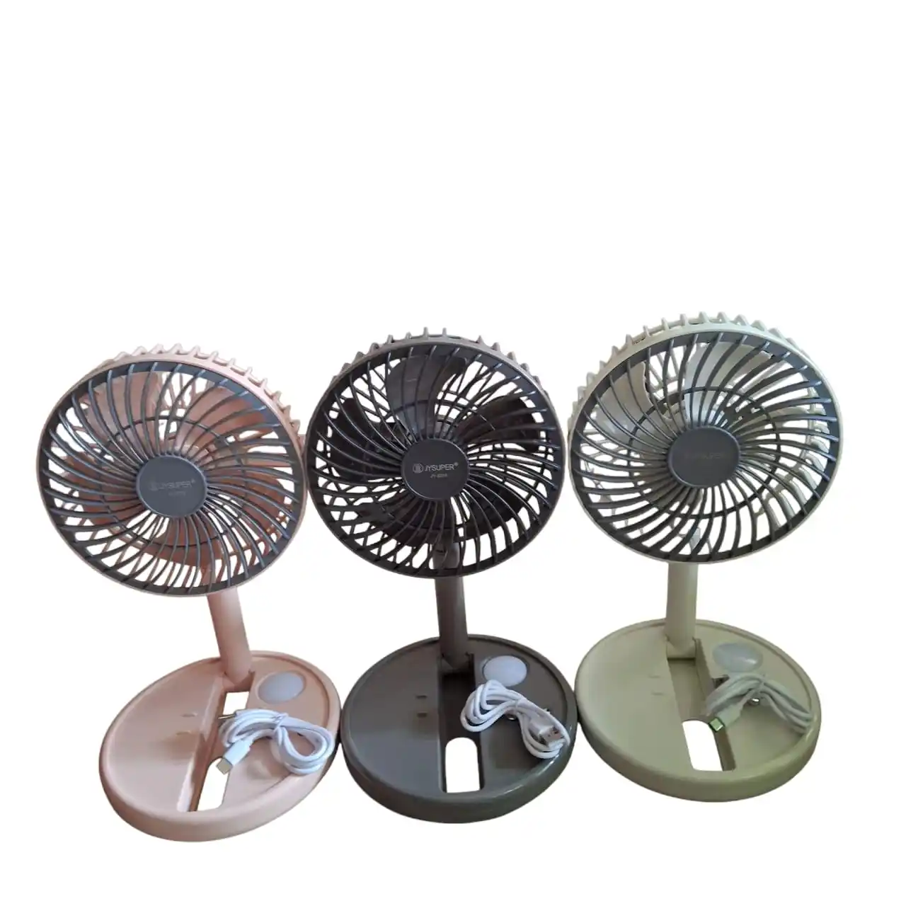JY Super Rechargble 2215 model Fan with LED light
