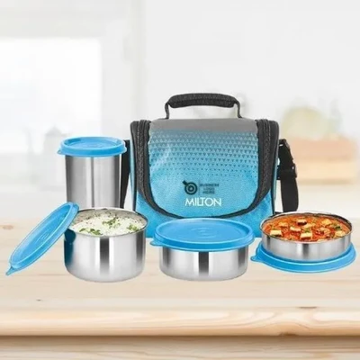 Milton Tasty 3 Stainless Steel Combo Lunch Box with Tumbler