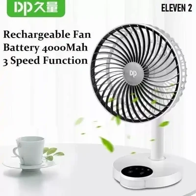 Dp model-7626 rechargeable fan with LED light